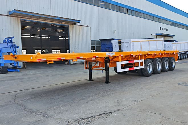 TITAN 40 Foot Flatbed Semi Trailer for Sale in Saudi Arabia - Semi-trailer flatbed: gambar 3 TITAN 40 Foot Flatbed Semi Trailer for Sale in Saudi Arabia - Semi-trailer flatbed: gambar 3