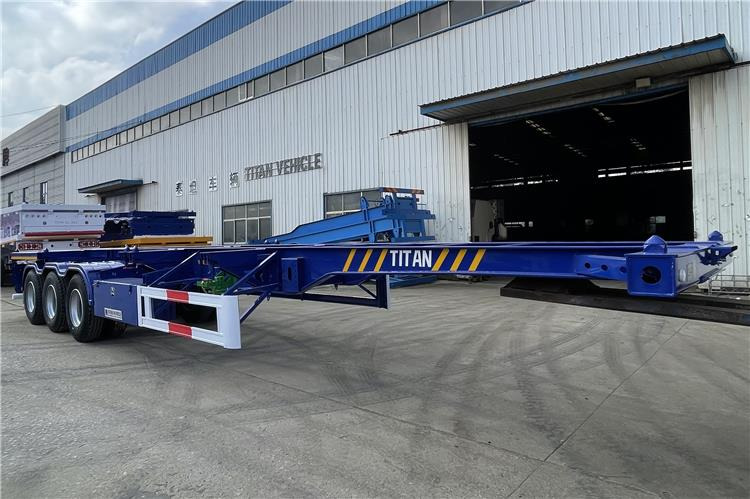 TITAN 40ft Container Chassis Trailer for Sale In Guam - Semi-trailer sasis: gambar 3 TITAN 40ft Container Chassis Trailer for Sale In Guam - Semi-trailer sasis: gambar 3