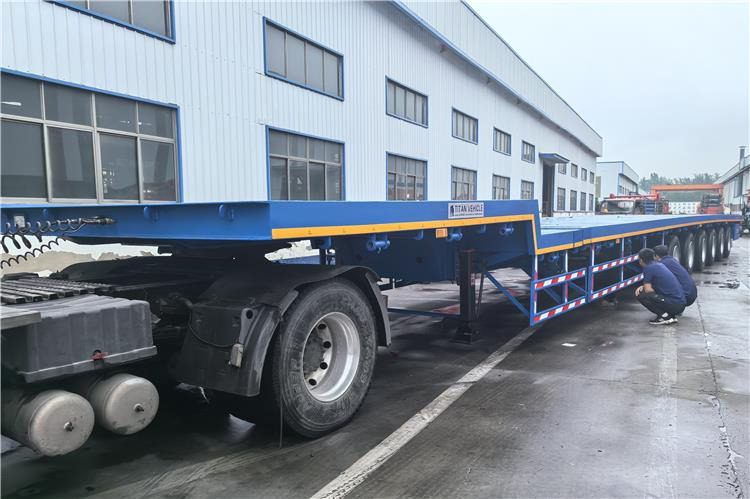 TITAN 6 Axle 54m Telescopic Flatbed Trailer for Sale In Angola - Semi-trailer flatbed: gambar 1 TITAN 6 Axle 54m Telescopic Flatbed Trailer for Sale In Angola - Semi-trailer flatbed: gambar 1