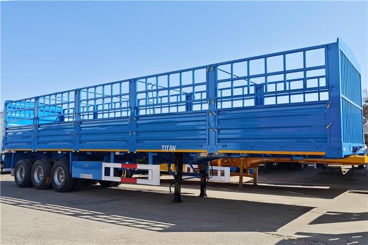 TITAN 60 Ton Fence Cargo Semi Trailer for Sale in Tanzania - Semi-trailer pengangkut hewan: gambar 2 TITAN 60 Ton Fence Cargo Semi Trailer for Sale in Tanzania - Semi-trailer pengangkut hewan: gambar 2