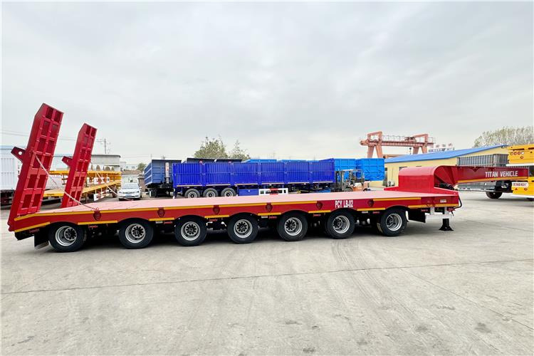 TITAN 7 Axle 120 Ton Lowbed Trailer for Sale In Saudi Arabia - Semi-trailer low bed: gambar 4 TITAN 7 Axle 120 Ton Lowbed Trailer for Sale In Saudi Arabia - Semi-trailer low bed: gambar 4