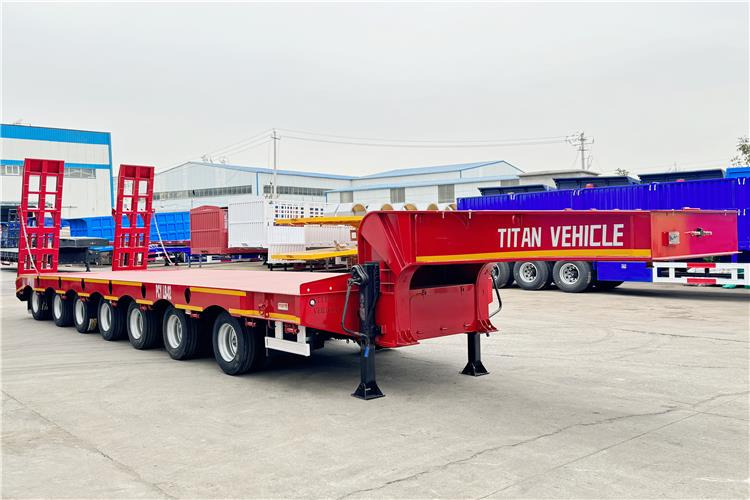 TITAN 7 Axle 120 Ton Lowbed Trailer for Sale In Saudi Arabia - Semi-trailer low bed: gambar 1 TITAN 7 Axle 120 Ton Lowbed Trailer for Sale In Saudi Arabia - Semi-trailer low bed: gambar 1