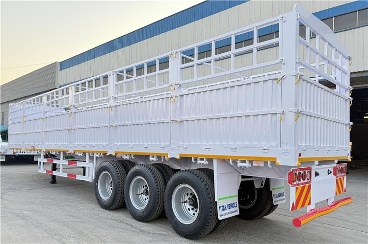TITAN 80 Ton Fence Cargo Trailer for Sale In Mali - Semi-trailer pengangkut hewan: gambar 3 TITAN 80 Ton Fence Cargo Trailer for Sale In Mali - Semi-trailer pengangkut hewan: gambar 3