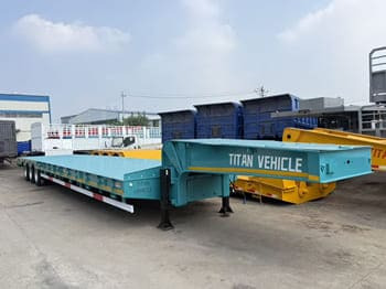 TITAN Drop Deck Semi Trailer for Sale in Kuwait - Semi-trailer low bed: gambar 1 TITAN Drop Deck Semi Trailer for Sale in Kuwait - Semi-trailer low bed: gambar 1