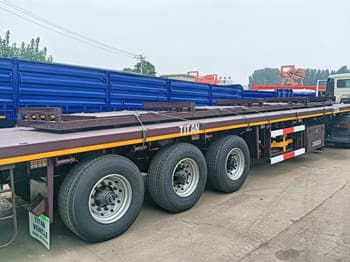 TITAN Semi Truck Flatbed Traile for Sale in Saudi Arabia - Semi-trailer flatbed: gambar 2 TITAN Semi Truck Flatbed Traile for Sale in Saudi Arabia - Semi-trailer flatbed: gambar 2