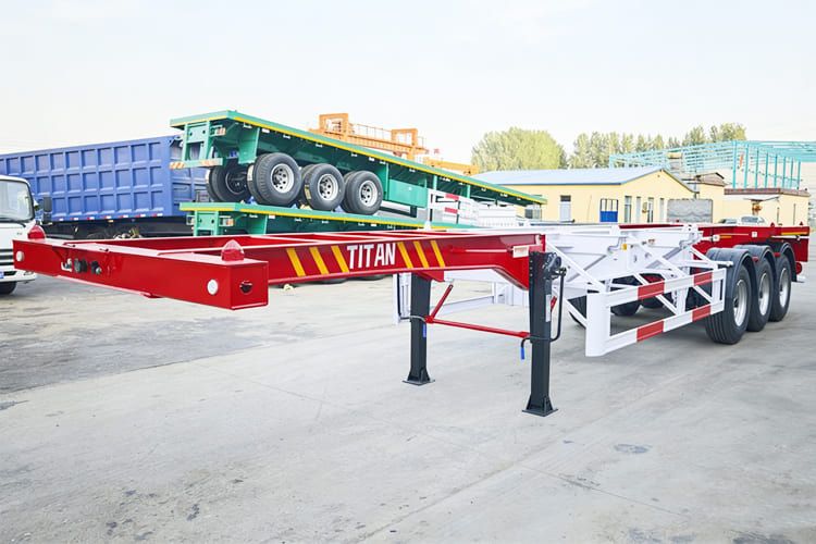 TITAN Skeleton Container Semi Trailer for Venezuela - Semi-trailer sasis: gambar 1 TITAN Skeleton Container Semi Trailer for Venezuela - Semi-trailer sasis: gambar 1
