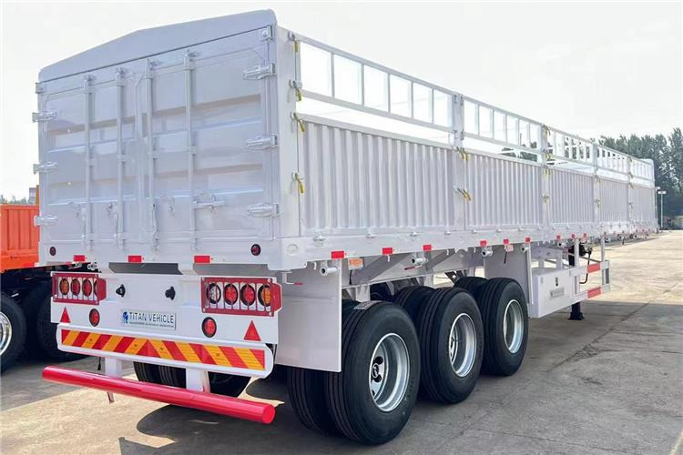 TITAN Tri Axle 60 Ton Fence Cargo Semi Trailer for Sale In Guinea - Semi-trailer pengangkut hewan: gambar 3 TITAN Tri Axle 60 Ton Fence Cargo Semi Trailer for Sale In Guinea - Semi-trailer pengangkut hewan: gambar 3