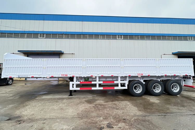 TITAN Tri Axle Dropside Trailer for Sale in Nigeria - Semi-trailer flatbed: gambar 2 TITAN Tri Axle Dropside Trailer for Sale in Nigeria - Semi-trailer flatbed: gambar 2