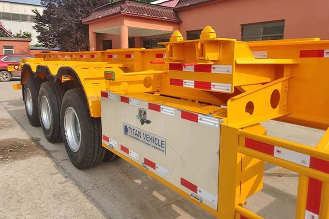 XCMG 40T Container Side Lift Trailer for Sale in Guyana - Semi-trailer pengangkut mobil: gambar 2 XCMG 40T Container Side Lift Trailer for Sale in Guyana - Semi-trailer pengangkut mobil: gambar 2