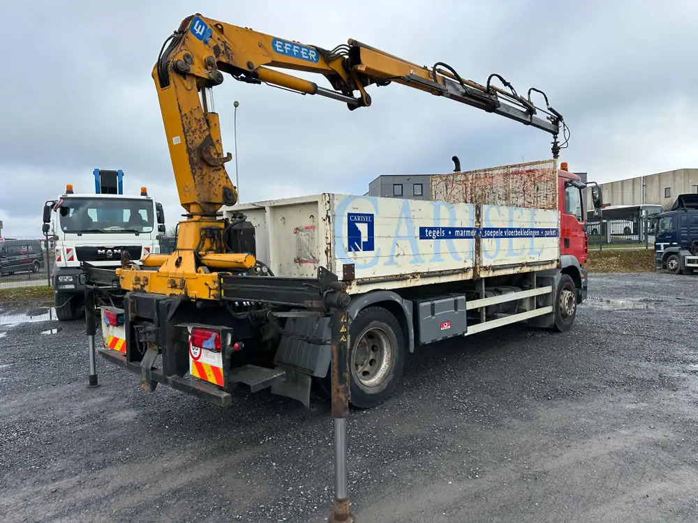 MAN TGM 18.280 *202000 km*Grue EFFER type 120 3 S*PREMIER PROPRIO - Truk derek, Truk flatbed: gambar 2 MAN TGM 18.280 *202000 km*Grue EFFER type 120 3 S*PREMIER PROPRIO - Truk derek, Truk flatbed: gambar 2