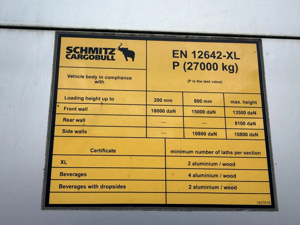 Schimtz Cargobull SCB*S3T*Tautliner - Semi-trailer dengan terpal samping: gambar 5 Schimtz Cargobull SCB*S3T*Tautliner - Semi-trailer dengan terpal samping: gambar 5