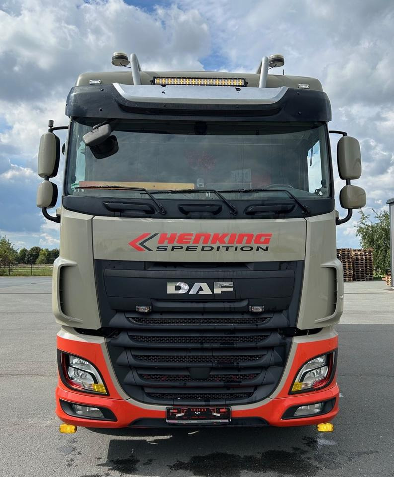 DAF DAF XF 460 FAN + PALFINGER + 16mtr + Lenkachse + EURO 6 - Truk dengan terpal samping, Truk derek: gambar 2 DAF DAF XF 460 FAN + PALFINGER + 16mtr + Lenkachse + EURO 6 - Truk dengan terpal samping, Truk derek: gambar 2