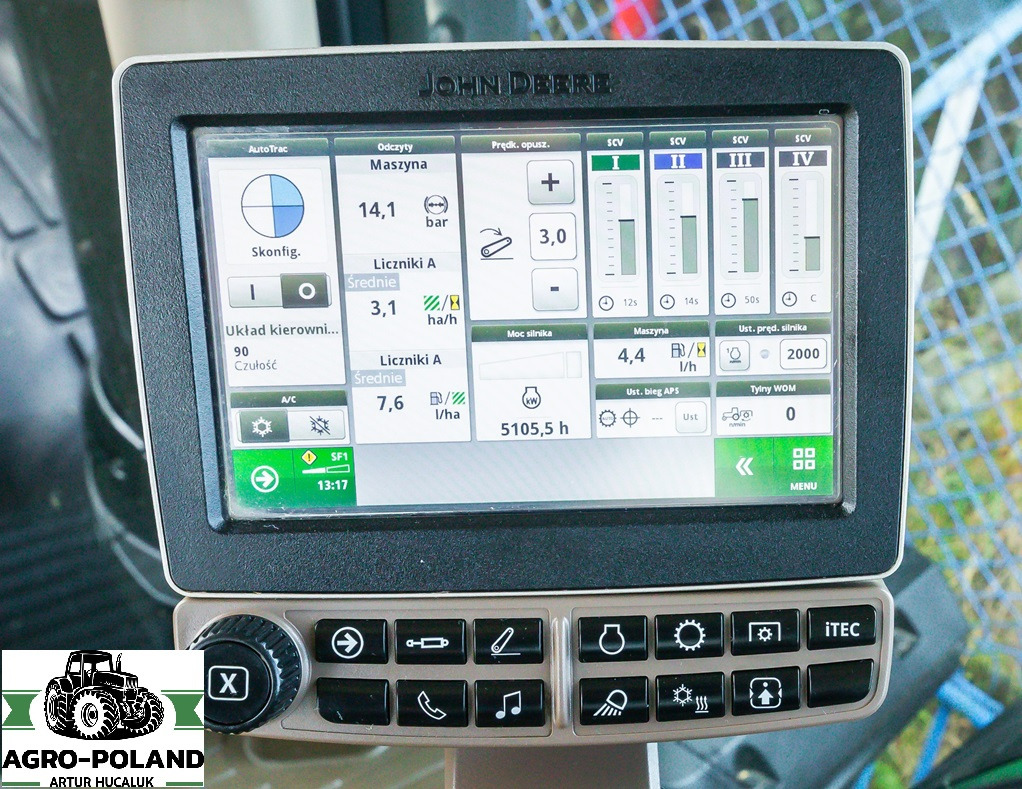 JOHN DEERE 8295 R - 5105 h - POWERSHIFT - AUTOTRAC - 2016 ROK - ORYGINALNE OPONY - Traktor: gambar 4 JOHN DEERE 8295 R - 5105 h - POWERSHIFT - AUTOTRAC - 2016 ROK - ORYGINALNE OPONY - Traktor: gambar 4
