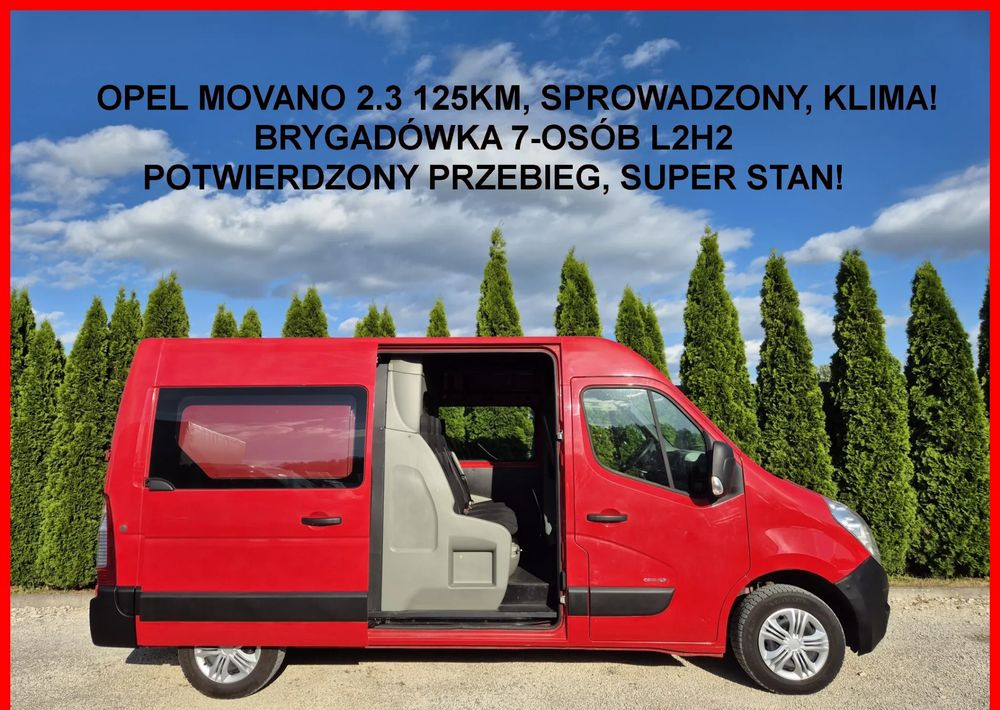 Opel Movano 2.3 125KM L2H2 Dubel Kabina - Van kombi: gambar 2 Opel Movano 2.3 125KM L2H2 Dubel Kabina - Van kombi: gambar 2