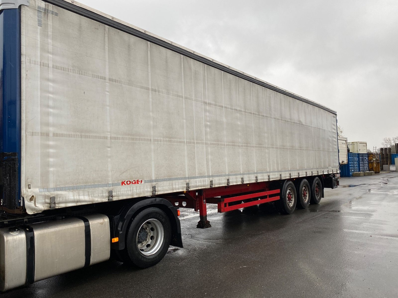 Kögel 3-achs Curtainsider / Edscha/Lenkachse/RSAB - Semi-trailer dengan terpal samping: gambar 1 Kögel 3-achs Curtainsider / Edscha/Lenkachse/RSAB - Semi-trailer dengan terpal samping: gambar 1