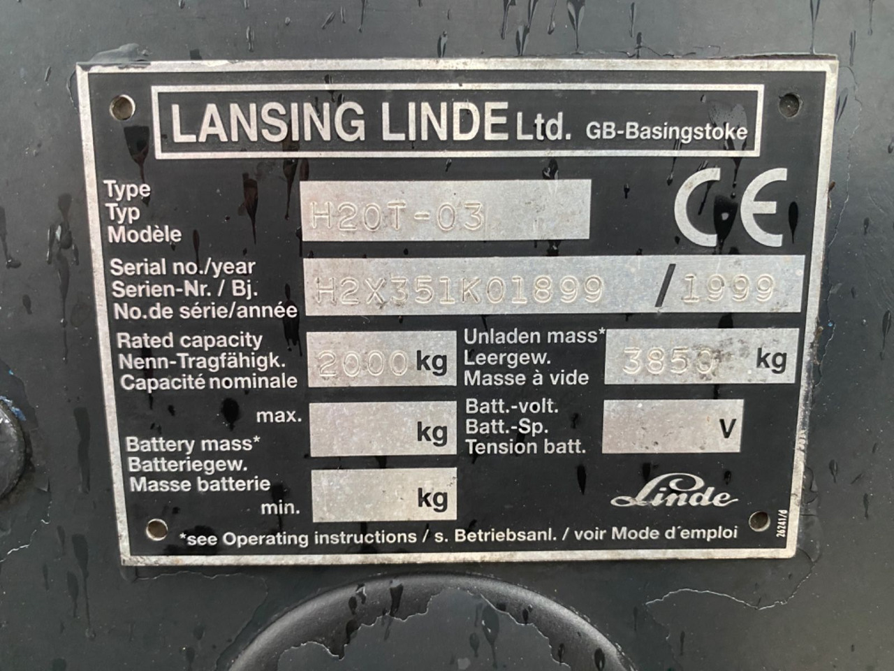 Forklift LPG Linde H20T-03: gambar 7