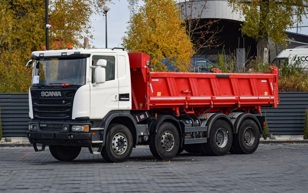 Scania G410 / 8x4 / EURO 6 / WYWROTKA / MELLER KIPPER / HYDROBURTA / AUTOMAT / 2016 / SERWISOWANY / SPROWADZONY - Truk jungkit: gambar 1 Scania G410 / 8x4 / EURO 6 / WYWROTKA / MELLER KIPPER / HYDROBURTA / AUTOMAT / 2016 / SERWISOWANY / SPROWADZONY - Truk jungkit: gambar 1