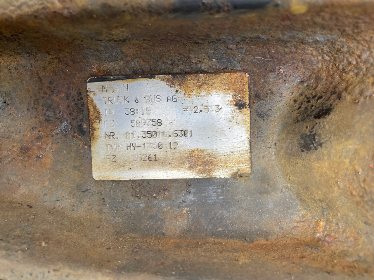 As roda belakang untuk Truk MAN TGX TGS TGA WKŁAD DYFERENCJAŁ MOSTU DYFER 38:15, 81350106301: gambar 6