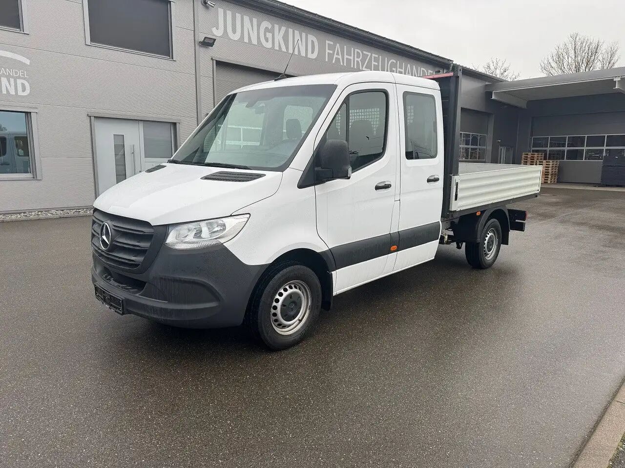 Mercedes-Benz Sprinter 314 CDI Lang DoKa Pritsche Klima AHK - Van flatbed, Van kombi: gambar 1 Mercedes-Benz Sprinter 314 CDI Lang DoKa Pritsche Klima AHK - Van flatbed, Van kombi: gambar 1