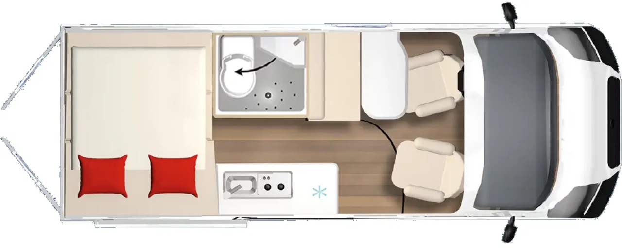 Bürstner B66 C 600 B 66 Voll ausgestattet - Mobil kemping: gambar 2 Bürstner B66 C 600 B 66 Voll ausgestattet - Mobil kemping: gambar 2