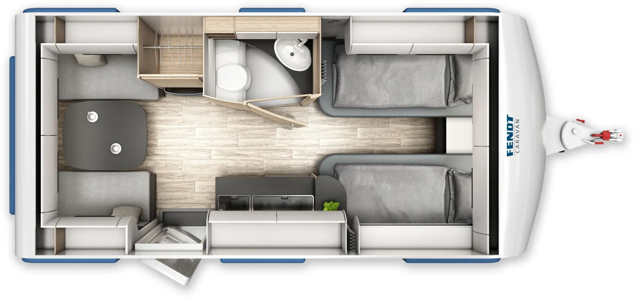 Fendt Apero 465 TG GFK, Dusche, 1.800 KG - Karavan: gambar 2 Fendt Apero 465 TG GFK, Dusche, 1.800 KG - Karavan: gambar 2