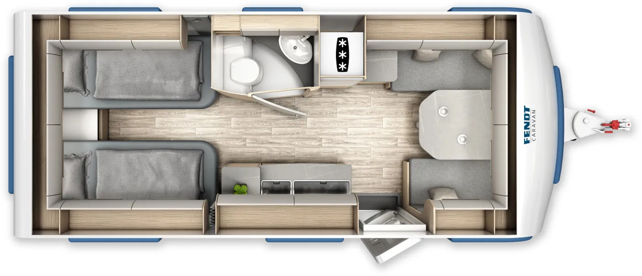 Fendt Bianco Activ 515 SGE Safety-Paket, GFK, 2.000 KG - Karavan: gambar 2 Fendt Bianco Activ 515 SGE Safety-Paket, GFK, 2.000 KG - Karavan: gambar 2
