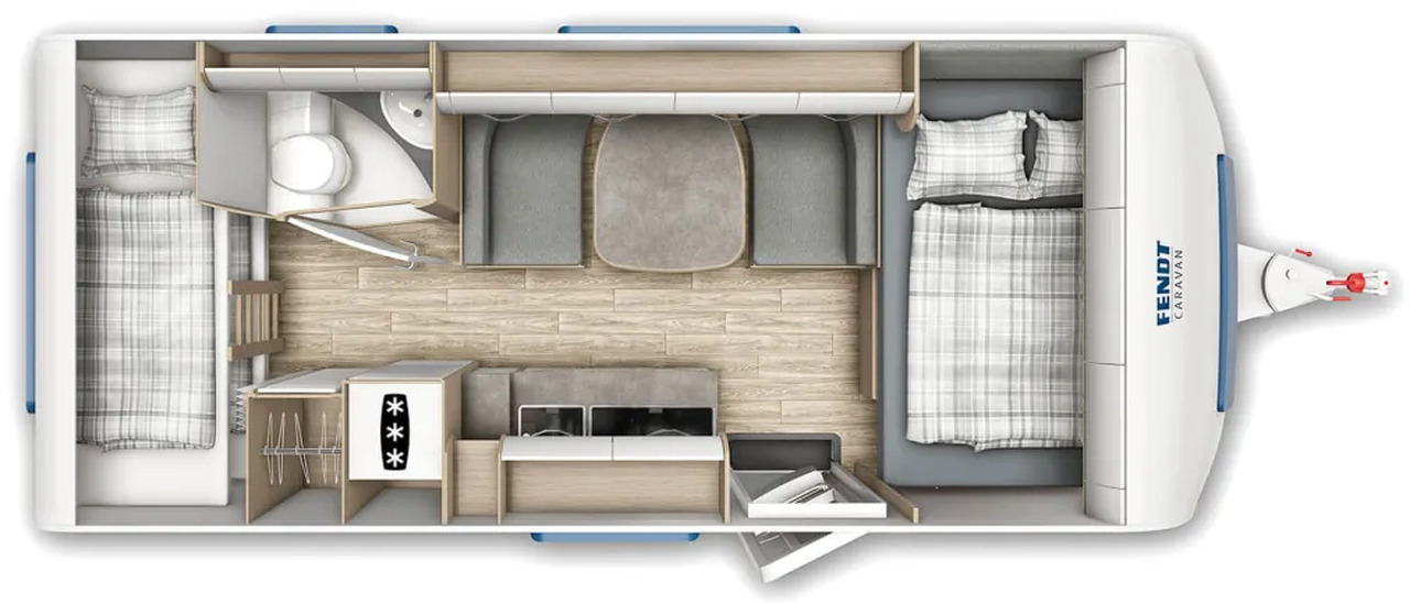 Wohnwagen Fendt Bianco Activ 515 SKF volle Hütte - Karavan: gambar 2 Wohnwagen Fendt Bianco Activ 515 SKF volle Hütte - Karavan: gambar 2