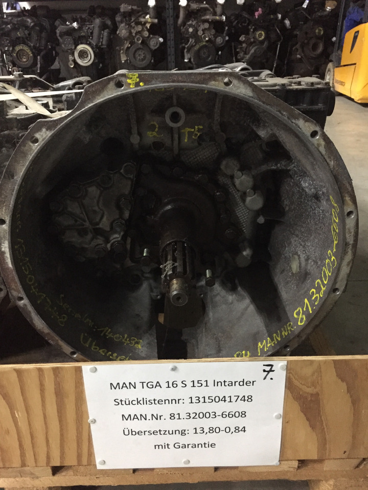 Gebrauchtes Getriebe MAN TGA, Typ : 16S 151, Artikel - Nr. : 81.32003 - 6608 - Gearbox untuk Truk: gambar 1 Gebrauchtes Getriebe MAN TGA, Typ : 16S 151, Artikel - Nr. : 81.32003 - 6608 - Gearbox untuk Truk: gambar 1
