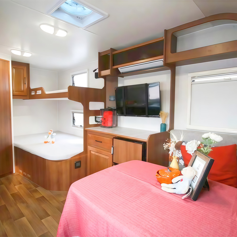 Maichi RV Camper Trailer, Mobile Camping Caravan with Toilet, 2-Person Sleeping - Karavan: gambar 3 Maichi RV Camper Trailer, Mobile Camping Caravan with Toilet, 2-Person Sleeping - Karavan: gambar 3
