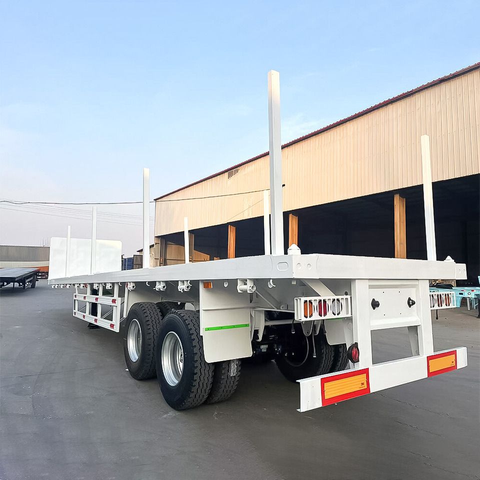 2 Axle 40FT Flatbed Semi Trailer for Qatar - Semi-trailer flatbed: gambar 1 2 Axle 40FT Flatbed Semi Trailer for Qatar - Semi-trailer flatbed: gambar 1