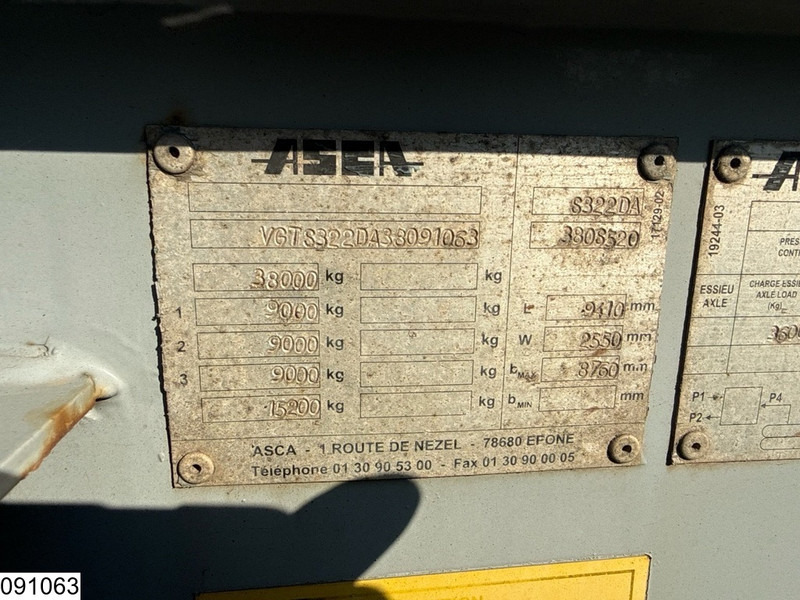 ASCA Chassis 10 / 20 / 30 ft, ADR - Semi-trailer pengangkut mobil: gambar 4 ASCA Chassis 10 / 20 / 30 ft, ADR - Semi-trailer pengangkut mobil: gambar 4