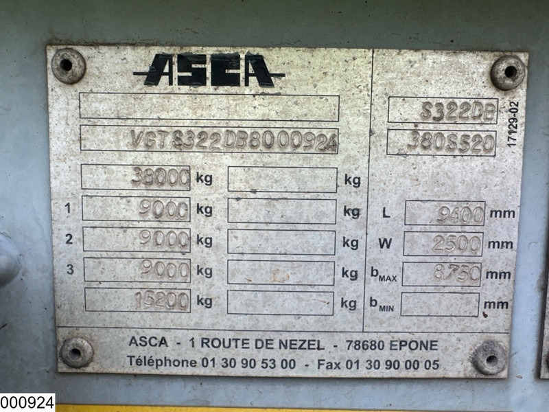 ASCA Chassis 10 / 20 / 30 ft, ADR - Semi-trailer pengangkut mobil: gambar 4 ASCA Chassis 10 / 20 / 30 ft, ADR - Semi-trailer pengangkut mobil: gambar 4