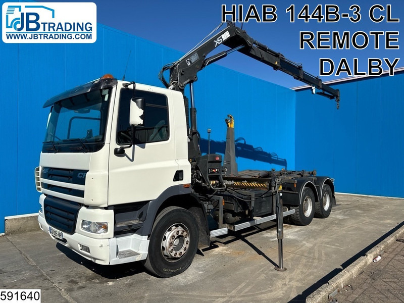DAF CF 380 6X4, EURO 3, Manual, Steel, HIAB, DALBY - Hook lift, Truk derek: gambar 1 DAF CF 380 6X4, EURO 3, Manual, Steel, HIAB, DALBY - Hook lift, Truk derek: gambar 1