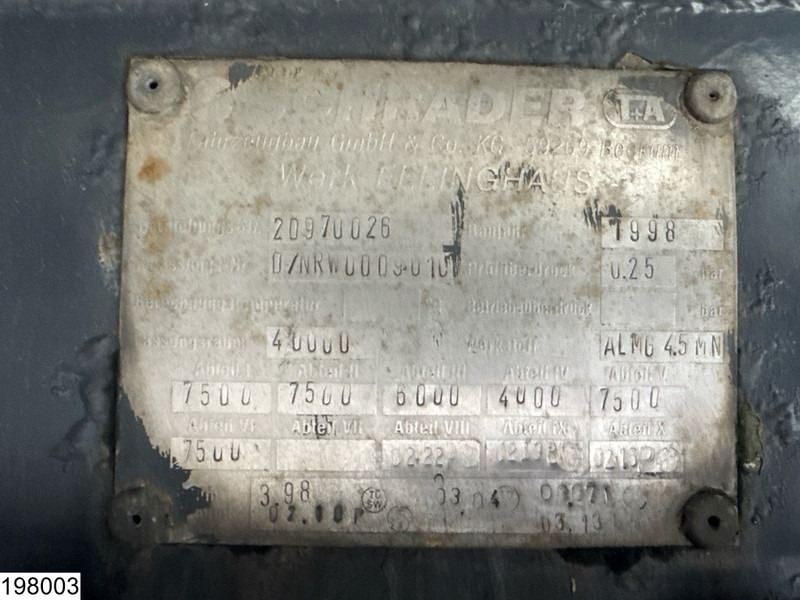 ELLINGHAUS Fuel 40.000 Liter, 6 Comp, ADR - Semi-trailer tangki: gambar 4 ELLINGHAUS Fuel 40.000 Liter, 6 Comp, ADR - Semi-trailer tangki: gambar 4