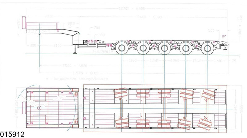 Faymonville multi max 85.000 KG, Steering axle - Semi-trailer low bed: gambar 3 Faymonville multi max 85.000 KG, Steering axle - Semi-trailer low bed: gambar 3