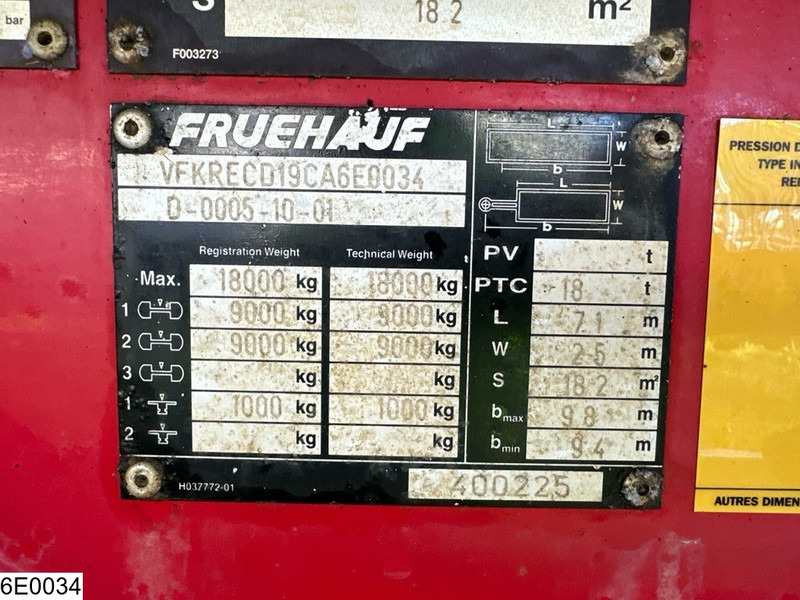 Fruehauf Tautliner - Trailer dengan terpal samping: gambar 5 Fruehauf Tautliner - Trailer dengan terpal samping: gambar 5