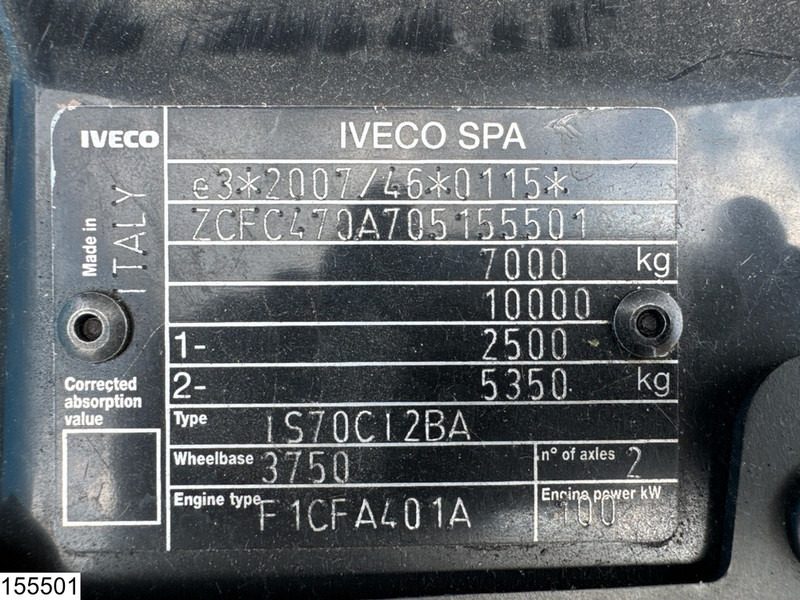 Iveco 70C14 EURO 6, Dhollandia, Engine problem - Truk box: gambar 5 Iveco 70C14 EURO 6, Dhollandia, Engine problem - Truk box: gambar 5
