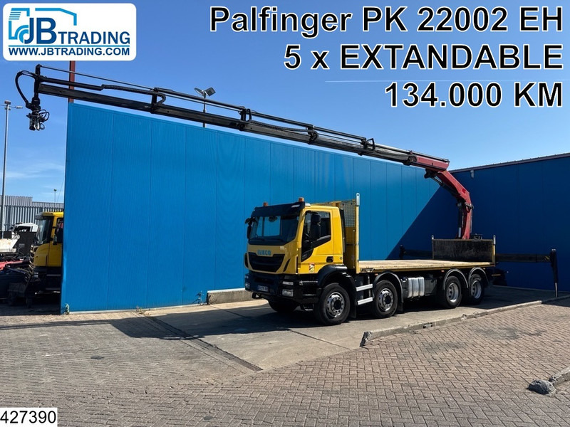 Iveco Stralis 480 8X4, EURO 6D, Retarder, Palfinger - Truk flatbed, Truk derek: gambar 1 Iveco Stralis 480 8X4, EURO 6D, Retarder, Palfinger - Truk flatbed, Truk derek: gambar 1