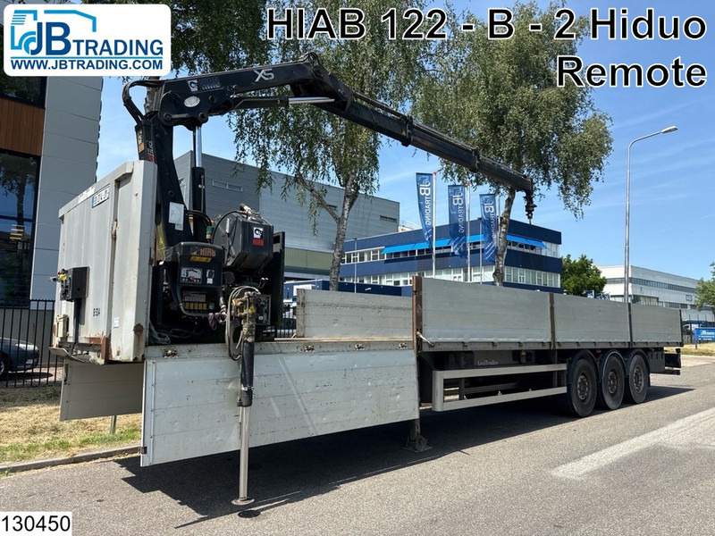 Lecitrailer open laadbak HIAB, Remote - Semi-trailer flatbed: gambar 1 Lecitrailer open laadbak HIAB, Remote - Semi-trailer flatbed: gambar 1