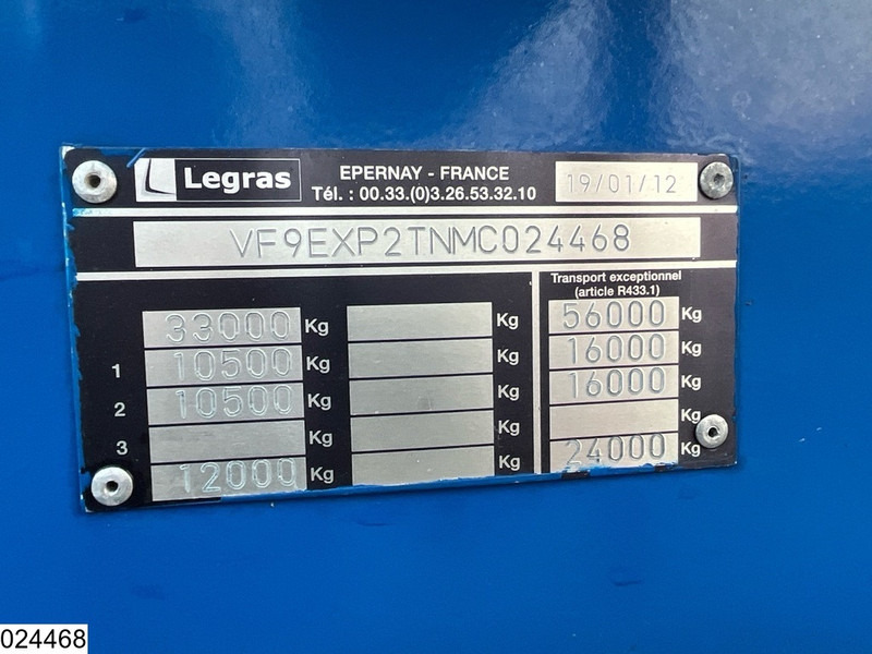 Legras Openlaadbak Wood transport, Steel suspension - Semi-trailer pengangkut kayu: gambar 3 Legras Openlaadbak Wood transport, Steel suspension - Semi-trailer pengangkut kayu: gambar 3