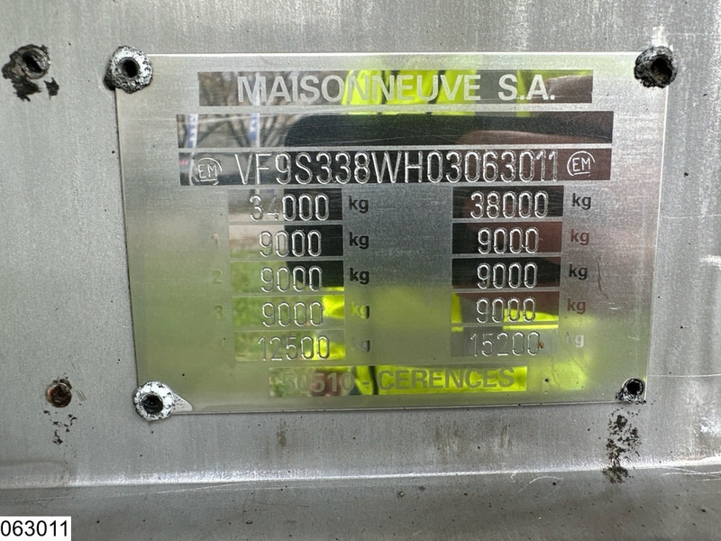 MAISONNEUVE Food 26,000 litres, 1 compartment - Semi-trailer tangki: gambar 4 MAISONNEUVE Food 26,000 litres, 1 compartment - Semi-trailer tangki: gambar 4