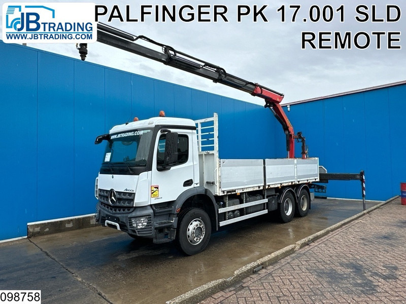 Mercedes-Benz Arocs 2640 6X4, EURO 6, Retarder, Palfinger - Truk flatbed, Truk derek: gambar 1 Mercedes-Benz Arocs 2640 6X4, EURO 6, Retarder, Palfinger - Truk flatbed, Truk derek: gambar 1