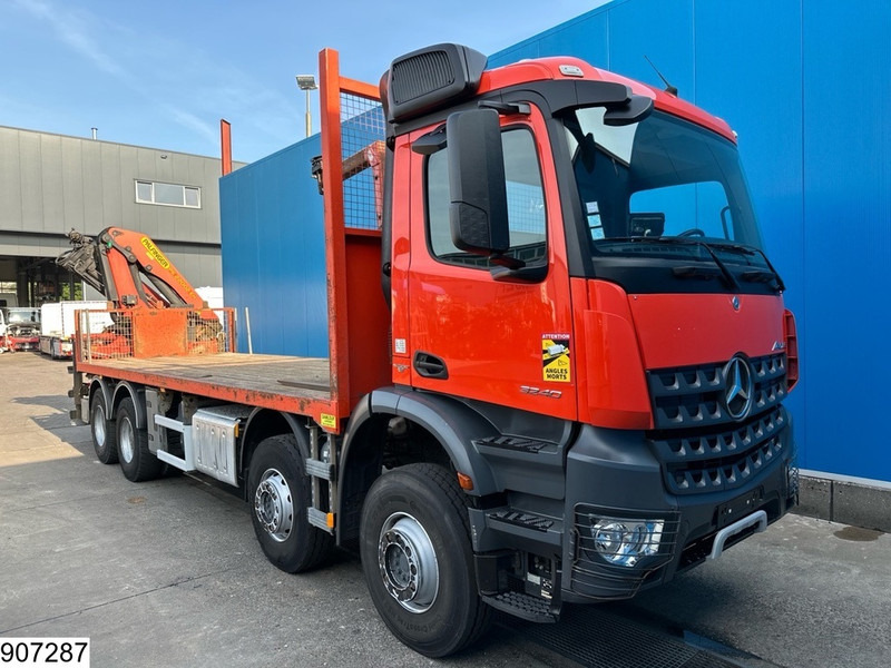 Mercedes-Benz Arocs 3240 8X4, EURO 6, Steel suspension, Palfinger - Truk flatbed, Truk derek: gambar 3 Mercedes-Benz Arocs 3240 8X4, EURO 6, Steel suspension, Palfinger - Truk flatbed, Truk derek: gambar 3