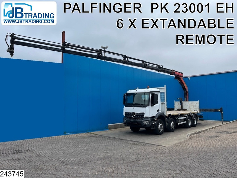 Mercedes-Benz Arocs 3240 8X4, EURO 6, Steel suspension, Palfinger - Truk flatbed, Truk derek: gambar 1 Mercedes-Benz Arocs 3240 8X4, EURO 6, Steel suspension, Palfinger - Truk flatbed, Truk derek: gambar 1