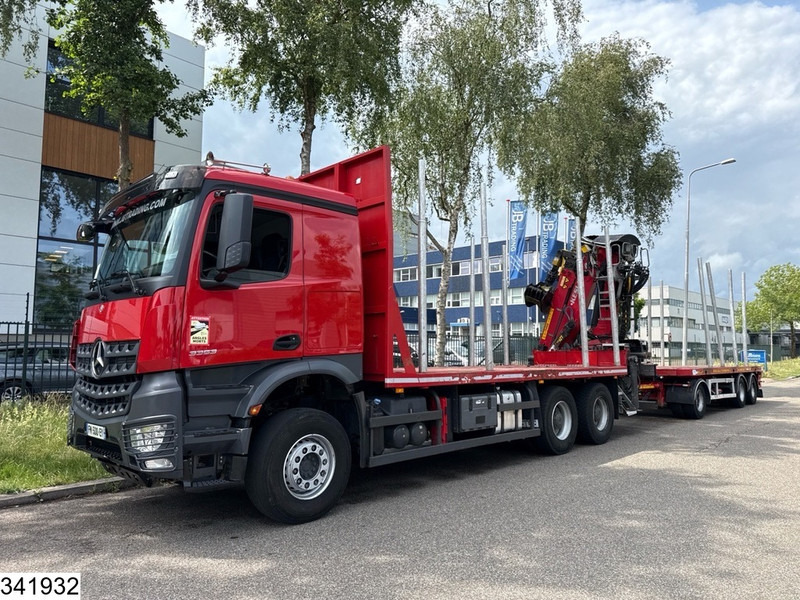 Mercedes-Benz Arocs 3353 6x4, EURO 6, Rertarder, Kesla, Combi - Truk logging, Truk derek: gambar 2 Mercedes-Benz Arocs 3353 6x4, EURO 6, Rertarder, Kesla, Combi - Truk logging, Truk derek: gambar 2