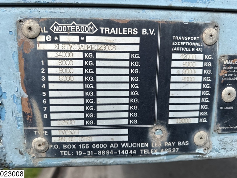 Nooteboom open laadbak 42000 KG, 7,15 mtr extendable - Semi-trailer flatbed: gambar 2 Nooteboom open laadbak 42000 KG, 7,15 mtr extendable - Semi-trailer flatbed: gambar 2