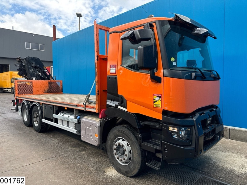 Renault C 380 6X4, EURO 6, HIAB, Remote, Steel suspension - Truk flatbed, Truk derek: gambar 3 Renault C 380 6X4, EURO 6, HIAB, Remote, Steel suspension - Truk flatbed, Truk derek: gambar 3