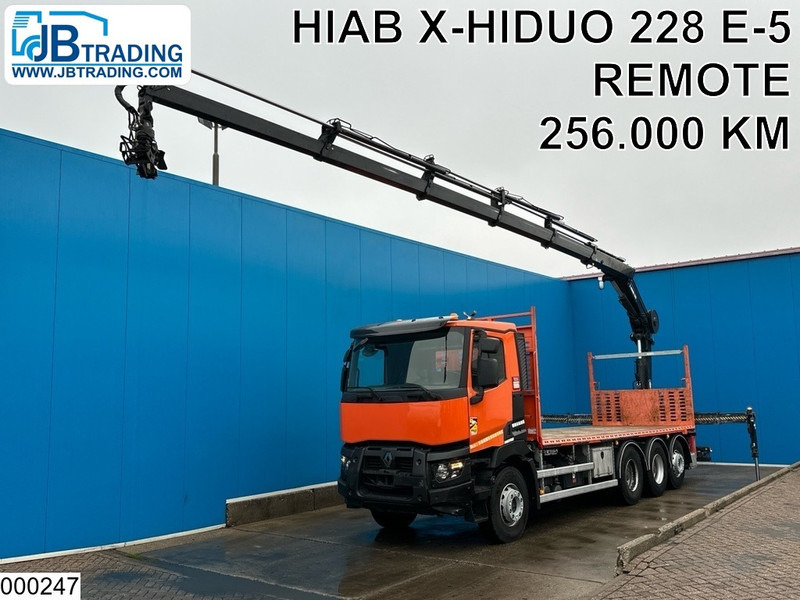 Renault C 430 8X4, EURO 6, HIAB, X-HIDUO 228 E-5 - Truk flatbed: gambar 1 Renault C 430 8X4, EURO 6, HIAB, X-HIDUO 228 E-5 - Truk flatbed: gambar 1
