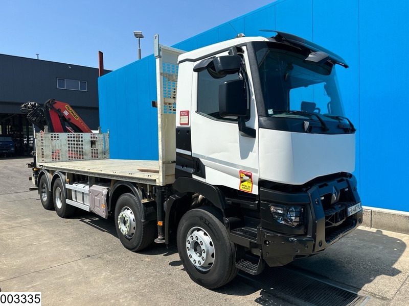 Renault C 430 8X4, EURO 6, Steel suspension, Palfinger - Truk flatbed, Truk derek: gambar 3 Renault C 430 8X4, EURO 6, Steel suspension, Palfinger - Truk flatbed, Truk derek: gambar 3