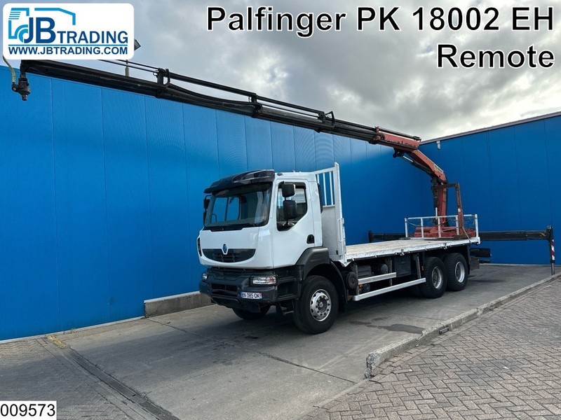 Renault Kerax 380 Dxi 6X4, EURO 6, Retarder, Palfinger, Remote - Truk flatbed, Truk derek: gambar 1 Renault Kerax 380 Dxi 6X4, EURO 6, Retarder, Palfinger, Remote - Truk flatbed, Truk derek: gambar 1